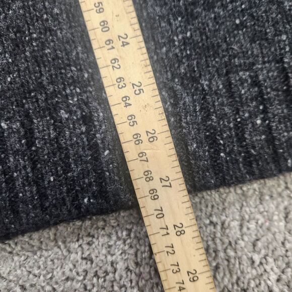 Gap Sweater Mens‎ Medium 1/4 Zip Jacket Lambswool Grey Preppy Heavy Soft Grey - Picture 10 of 10